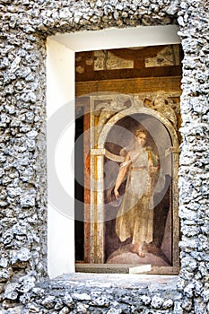 Window containing a fresco of the sixteenth century